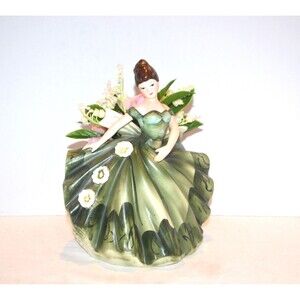 Vintage Dancing Brunette Lefton Planter Full Formal